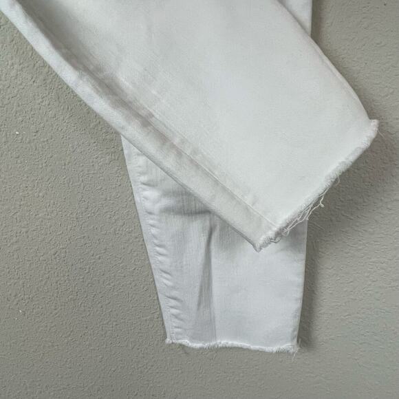 3x1 NYC‎ White Skinny Jeans I am Made Here Size 27 Raw Hem Stretch - Picture 6 of 7